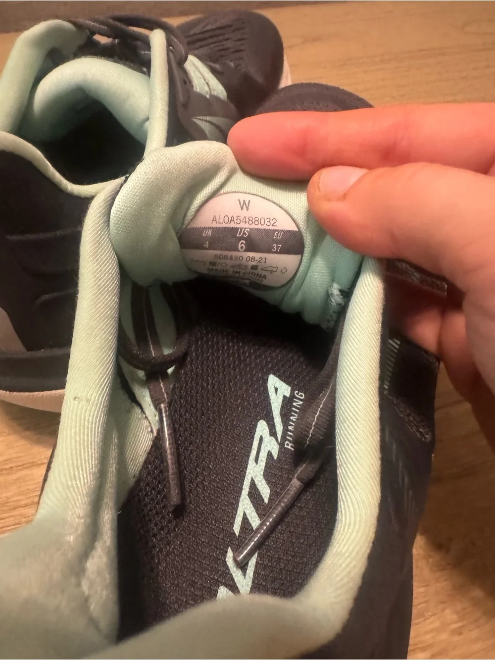 Altra Black and Mint Green Women's Shoes